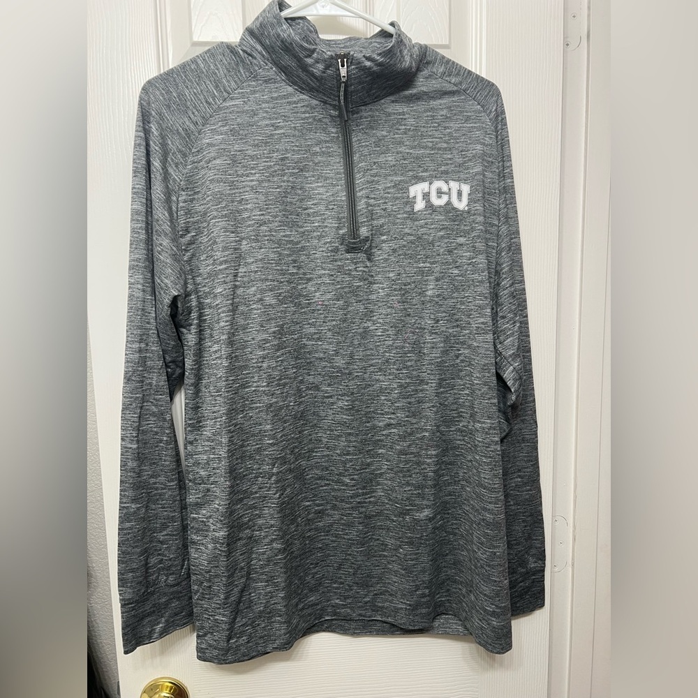 Champion Gray Athletic Quarter-Zip Pullover